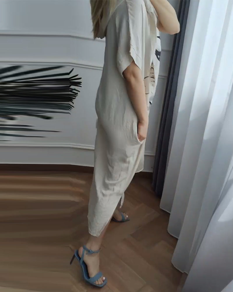 Emma™ | Lätt Sommarklänning med Tryck