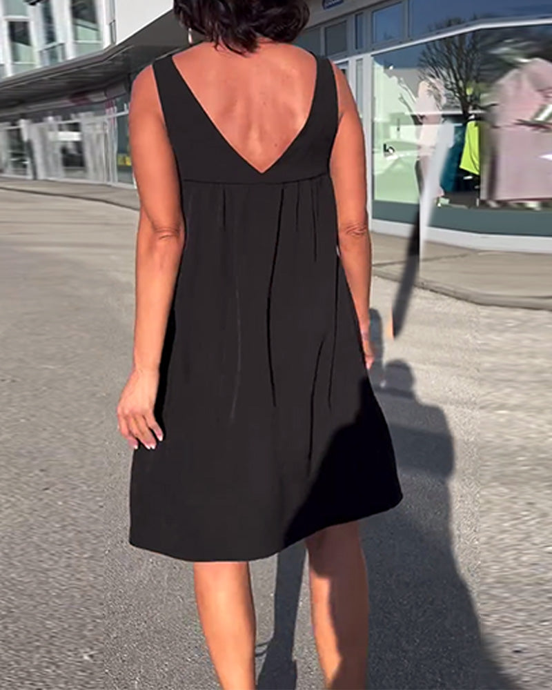 Claire™ | Ärmlös Sommarklänning