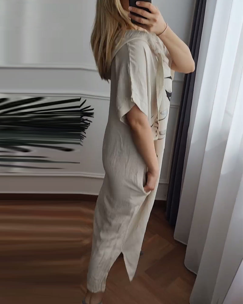 Emma™ | Lätt Sommarklänning med Tryck